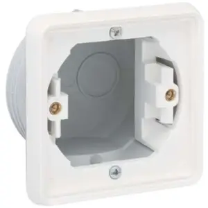 Recessed mounting box 1-module white, NIKO 701-73000