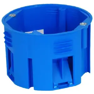 Flush-mount Box Simet PST60 68×46 mm blue — mounting box for insulation systems