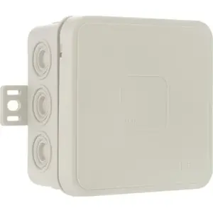Virsmas montāžas tukša kārba ViPlast V6 12 ievadi IP54 85×85×41 mm pelēka