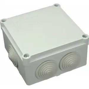 Surface-Mounted Hermetic Junction Box PAWBOL S-BOX 106 — 6 Cable Glands, IP56, 100×100×50 mm