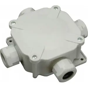 Junction box SEZ 6455-27P surface-mount 122×122×44.6 mm IP67 4×PG27 gray