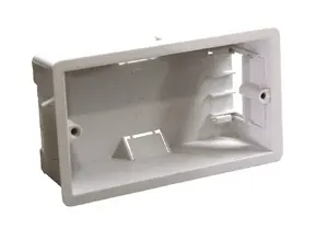 Outlet box Audac WB50 White — wall-mount enclosure for audio/installation