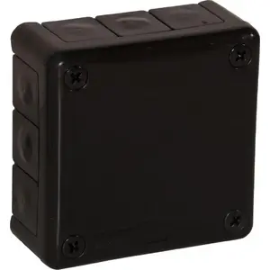 Накладная коробка ViPlast VP-41 12 вводов IP55 98×98×42 мм чёрная