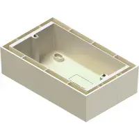 Outlet box Audac WB50 White — wall-mount junction box for audio installations