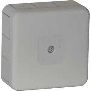 Surface-mounted empty junction box ViPlast VP-31 gray IP55 85×85×37 mm (model 031-03)