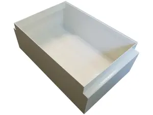 Storage box Alantec PPP03 rectangular metal, white