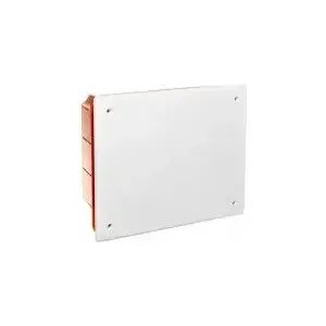 Iebūvējamā elektroinstalācijas kārba Canalplast OL10004, 160×130×70 mm, balta, ar skrūvēm