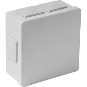 Elektriskā sadales kārba ViPlast 002-03 pelēka 6 ieejas bezvītņu kabelvadītes bez skavām 86×86×40 mm IP55