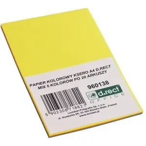 Copy paper D.Rect A4 100 sheets mixed colors