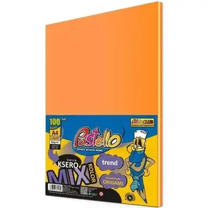 A4 Colored Copy Paper Alfa Pastello 80 g/m², 100 sheets, orange (5 shades)