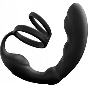 Prostate Massager No name MARC DORCEL P-Ring Prostate Massager with double ring, Black