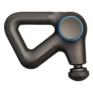 Masāžas ierīce ALPHA Theragun Prime Plus — perkusīvs un vibrācijas masieris, akumulators 150 min, krūtīm/rokām/kājām, 214×153×199 mm, melns/zils