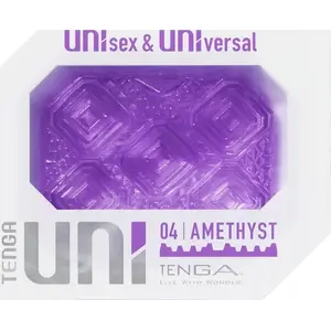 Universāla masturbācijas uzgalis No name TENGA_Uni Amethyst — mīksta iekšējā tekstūra