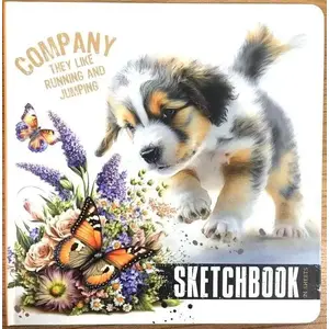 Sketchbook TEKA 200×200 mm 24 sheets smooth paper — Piesek FRESH