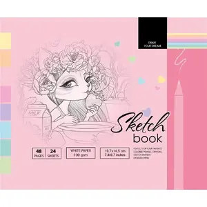Notebook Fresh Szkicownik 14.5×19.7 cm 48 sheets pink
