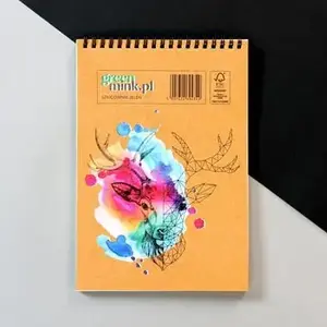 Sketchbook Greenmink 17×25 cm, 96 sheets, white paper
