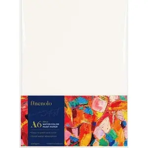 Watercolor Paper Pad Strigo Finenolo A6 — 16 sheets, white