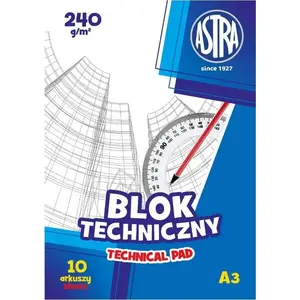 Технический блок Astra A3 240 г/м² 10 листов белый