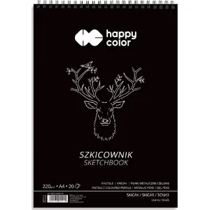 Skicējumu klade A4 Happy Color 20 lapas balta — zīmēšanas bloks skicēm