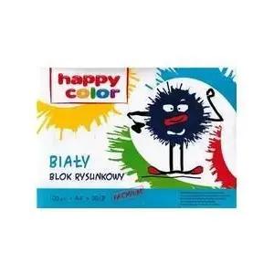 Zīmēšanas bloks Happy Color A4 20 lapas balts — papīrs skicēm un zīmēšanai