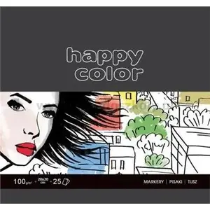 Marker Pad Happy Color 20x20 cm, 25 sheets, white