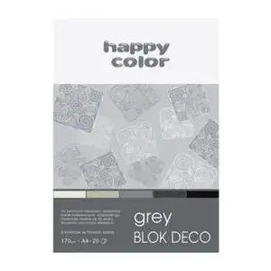 Tehniskās zīmēšanas bloks Happy Color A4 20 lapas pelēks