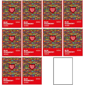 Sketch Pad HERLITZ A4 20 sheets 80 g/m² WOŚP pack of 10