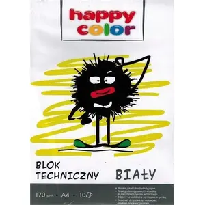 Технический блок A4 170 г/м² 10 листов, Happy Color