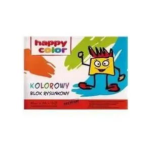 Drawing pad A4 Happy Color Blok rysunkowy 15 sheets colored