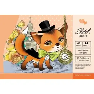 Skices bloks Fresh Szkicownik 197×124 mm, 48 lapas, 100 g/m², cieta vāka