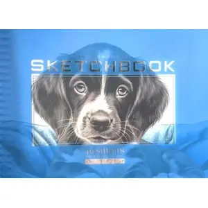 Sketchbook A5, 40 sheets, smooth paper, cover with dog motif, No name (MPN 646503)