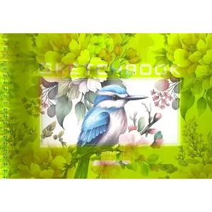 Sketchbook A5 40-sheet smooth paper Zimorodek FRESH — No name