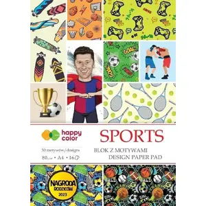 Notepad A4 GDD Sports-themed 16 sheets HAPPY COLOR