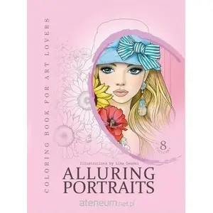 Krāsojamā grāmata Fresh A4 Portraits, rozā — radošā A4 portreta formāta krāsojamā
