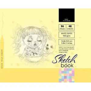 Notebook Fresh Szkicownik 10.5x14.8 cm, 96 sheets, yellow