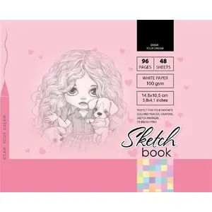Notebook Fresh Szkicownik 10.5×14.8 cm, 96 sheets, pink
