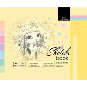 Sketchbook Fresh 14.5×19.7 cm 48 sheets yellow