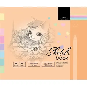 Notebook Fresh Szkicownik 14.5×19.7 cm 48 sheets orange