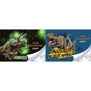 Drawing Pad Beniamin A4 20 sheets white — Jurassic Park themed
