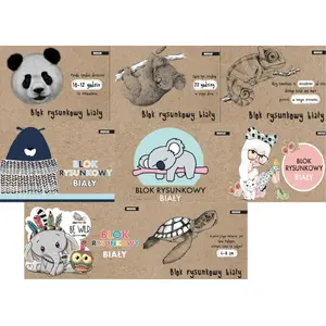 Drawing Pad Beniamin A4 20 sheets white and pink — sketching paper pack
