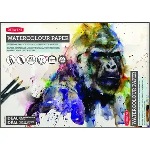 Watercolour Pad Derwent D:Aquarell Paper A2 — 2301972, high-quality sheet size A2