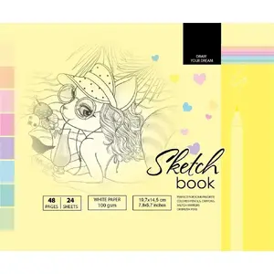 Sketchbook Fresh 14.5×19.7 cm 48 sheets yellow