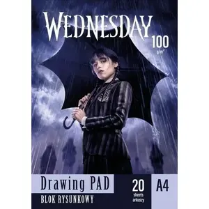 Zīmēšanas bloks A4 20 lapas Wednesday Astra (10 gab.) — A4 formāts, 20 lapas katrā blokā, 10 gab. komplekts