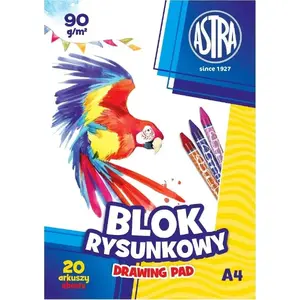 Drawing pad Astra A4 20 sheets white, pack of 10 — Astra 332118