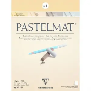 Art paper Clairefontaine 96016C, 12 sheets, 360 g/m², 180×241 mm
