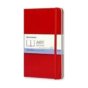 Sketchbook Moleskine L 13x21 cm hard cover 104 pages red