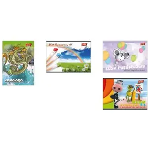 Drawing Pad A4 16 Sheets, st. majewski — mixed colors, pack of 10