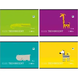 Block pad INTERDRUK A4 technical paper, 10 sheets per pad
