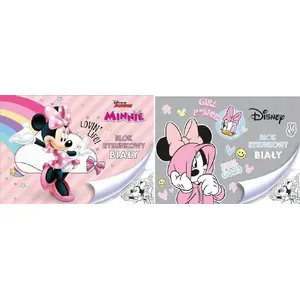Drawing Pad Beniamin A4 20 sheets white with Minnie Mouse design