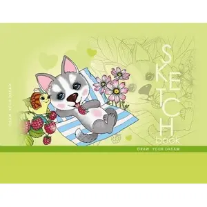 Skicēšanas grāmata Fresh 148×105 mm 96 lapas 100 g/m² cieta vāka – Fresh Szkicownik